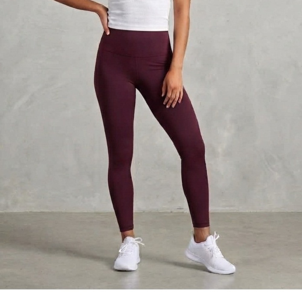 Gymshark Seamless High Waisted Leggings Women S Burgundy Excellent Contouring